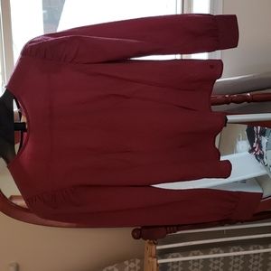 Puff sleeve prairie-style checkered top